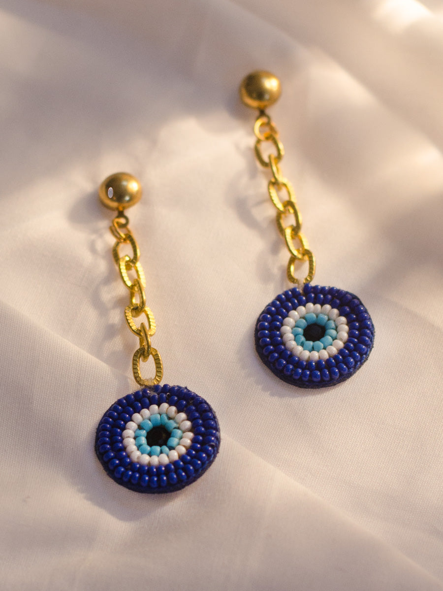 925 Silver Evil Eye Charms Of Dangling Earrings – Curio Cottage